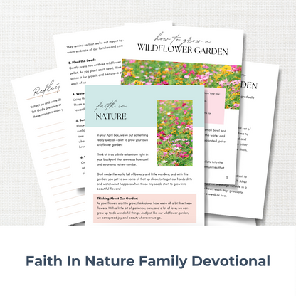 Fe en la naturaleza - Caja de estudio bíblico para familias 