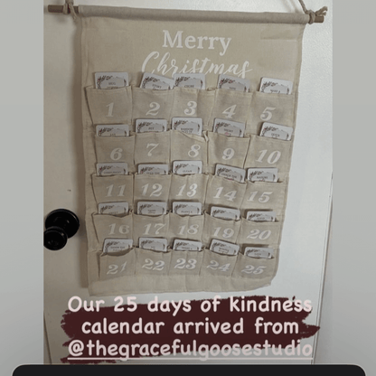 Advent Kindness Calendar WHITE