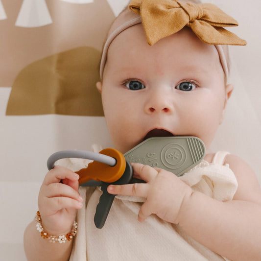 Keys to the Kingdom Silicone Teether | Catholic Baby Gift