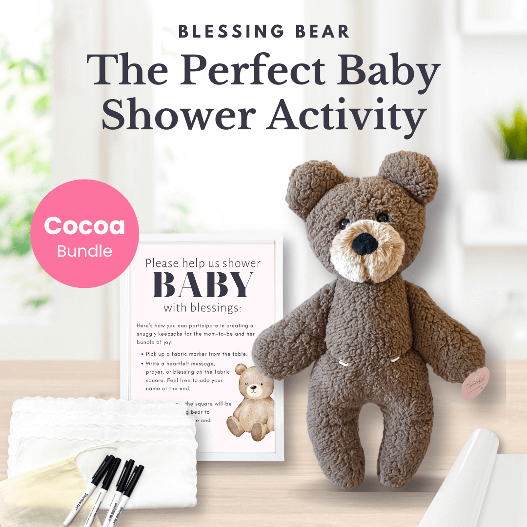 Cocoa Blessing Bear Baby Shower Bundle