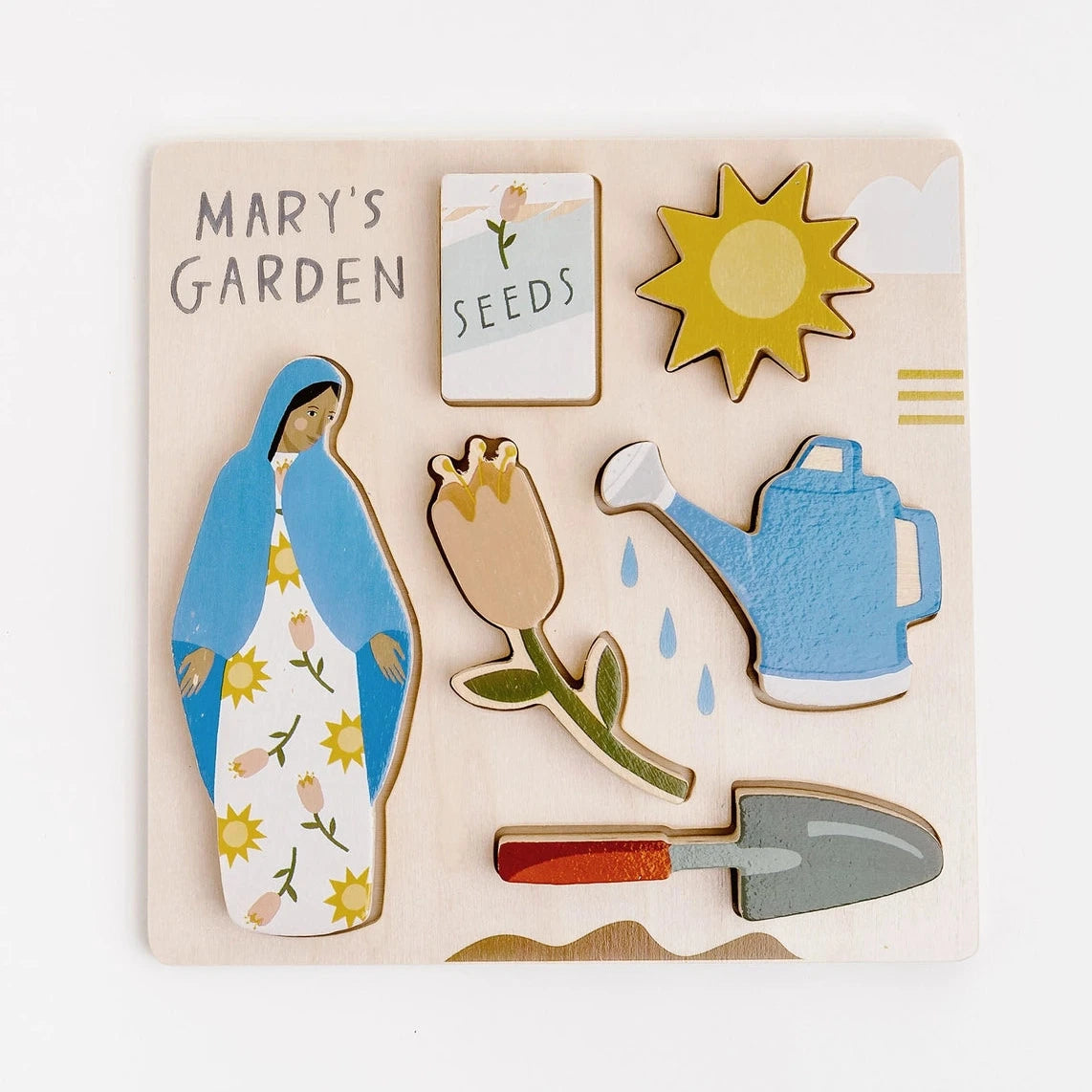 Mary's Garden Wooden Puzzle