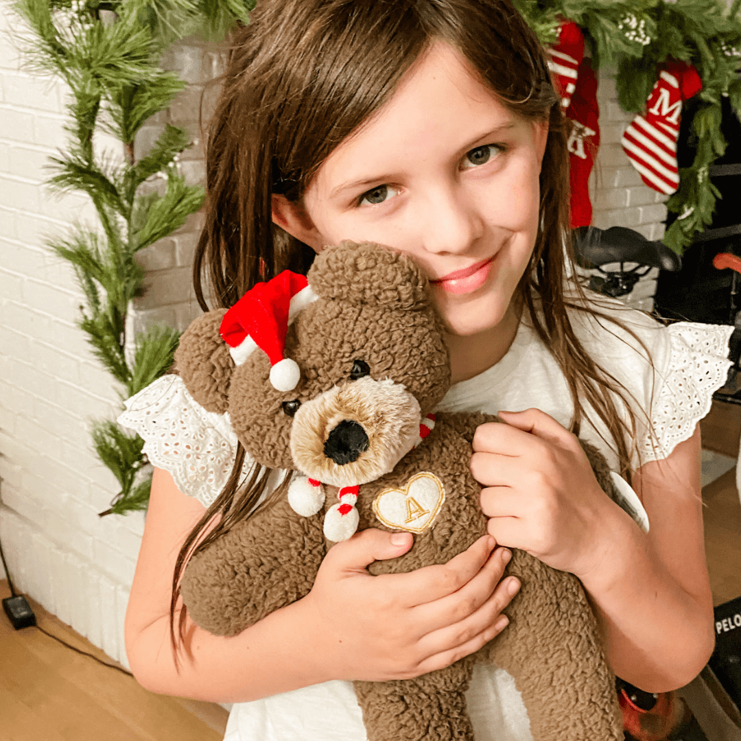 Conjunto de gorro y bufanda de Papá Noel para Blessing Bear