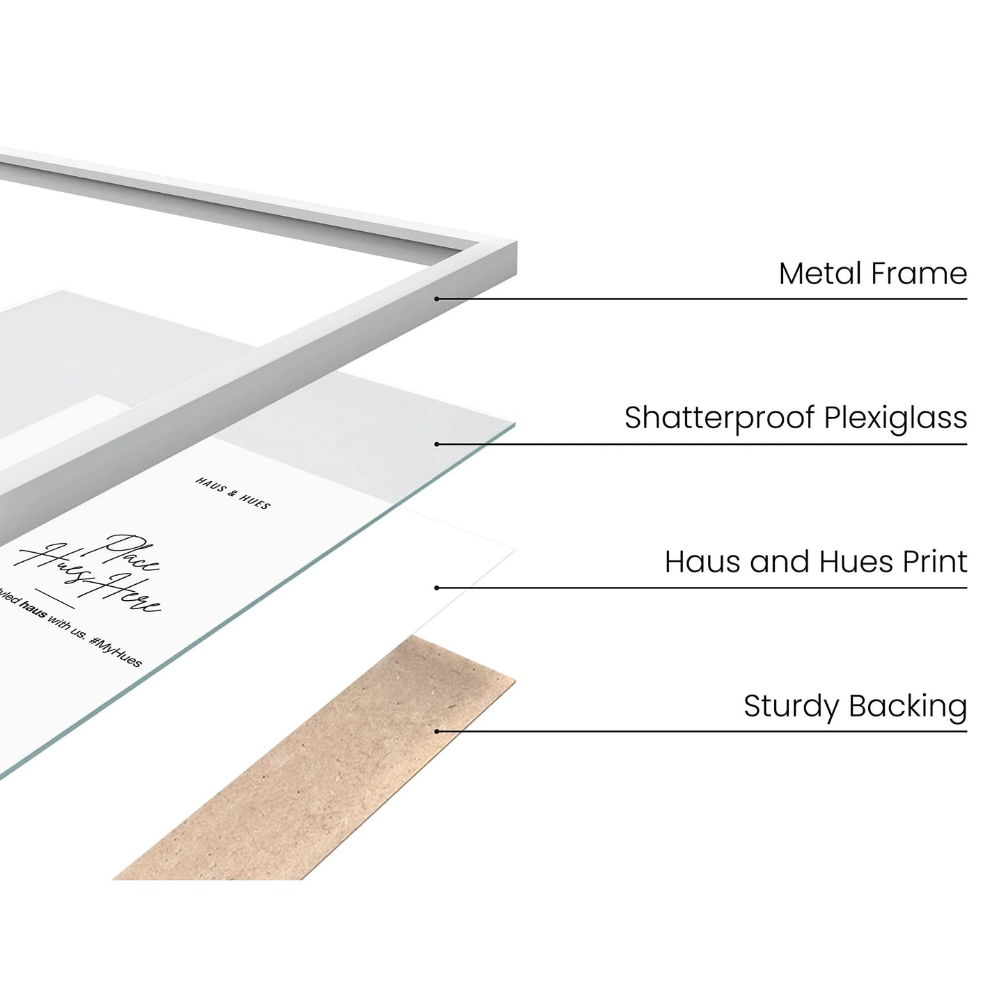 White Tabletop Frame