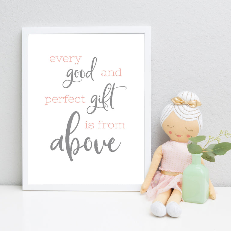 Baby Girl Nursery Wall Decor in Dark Blush