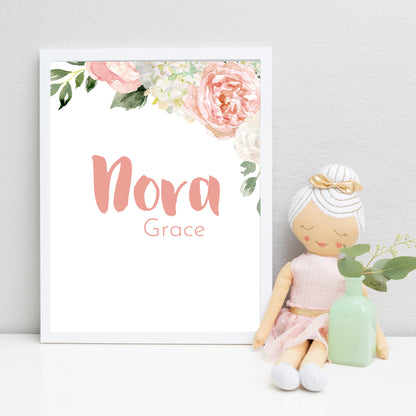 Dark Blush Name Print