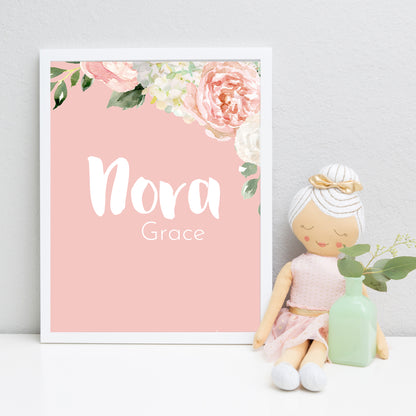 Dark Blush Name Print