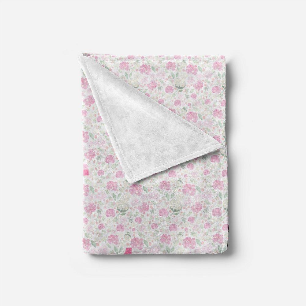 Personalised baby blankets pink hot sale