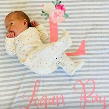 Newborn baby blanket online with name